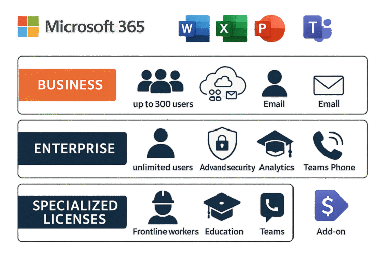 Microsoft Office 365 litsentside tüübid ja nende äriväärtus