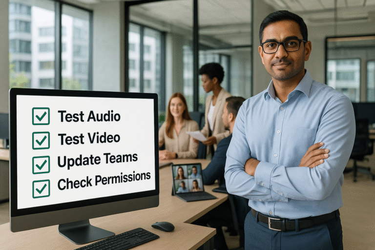 Microsoft Teams heli ja video probleemide lahendamine