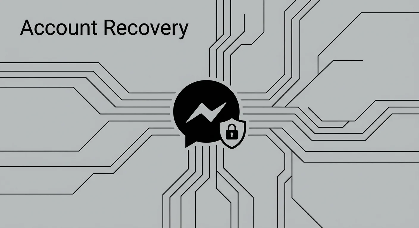 Messengeri konto turvaillustratsioon