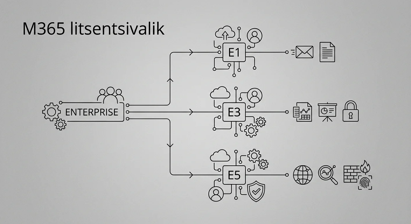 M365 litsentsivaliku skeem