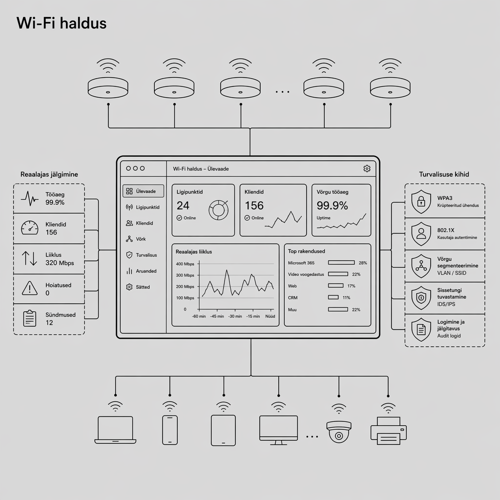 Ettevõtte Wi‑Fi keskhaldus