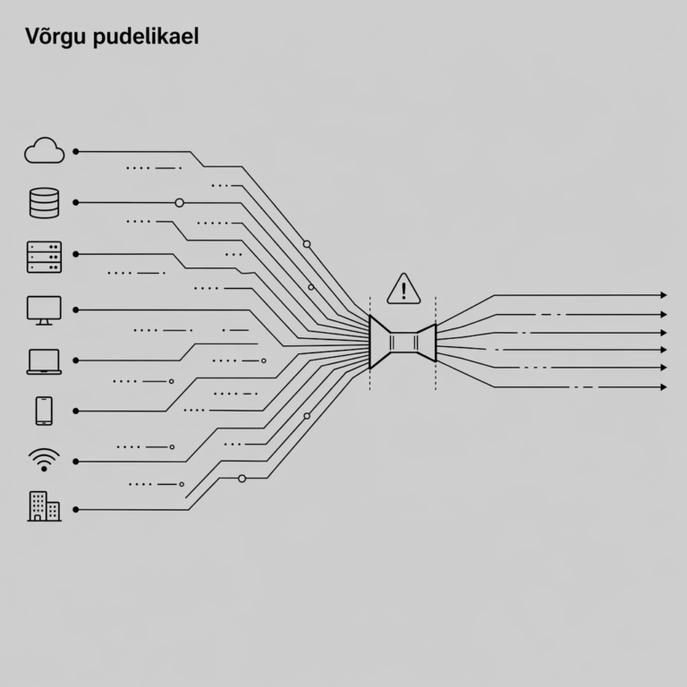 Võrgu pudelikaela skeem