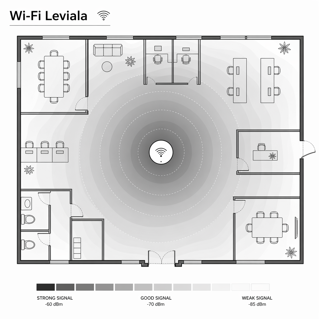 Wi-Fi leviala kaart