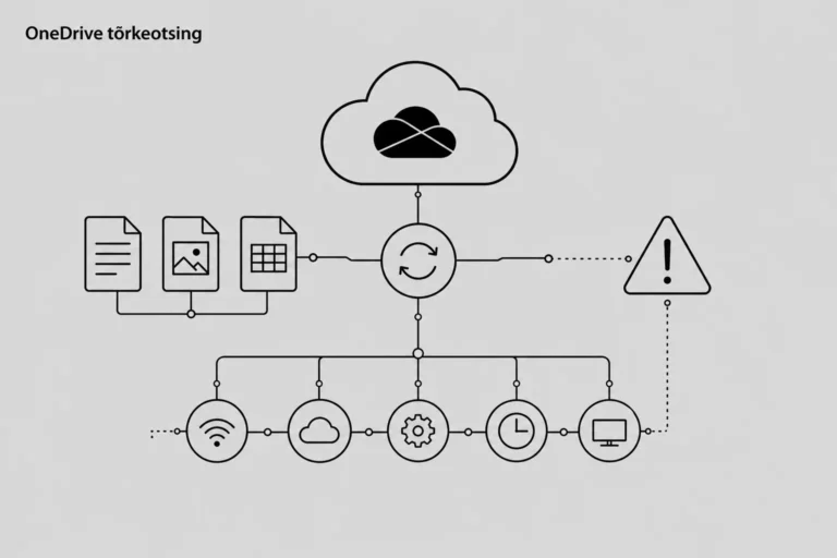 OneDrive tõrkeotsingu skeem