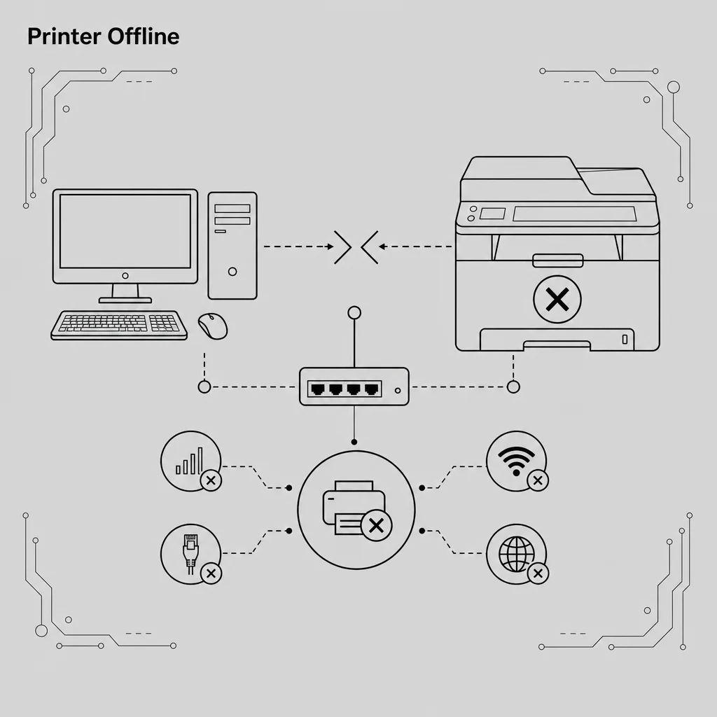 Printer võrguühendus katkenud
